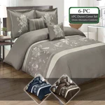 6PC Bundle- Includes Myra Cotton Duvet Cover And Down Alternative Comforter. Fixed Price $154.99.