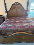 Croscill CCL10-0011 Luxe Chenille Jacquard Patchwork Comforter Set, King, Red. Fixed Price $125.00.