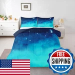 Erosebridal Galaxy Comforter Set FULL3 Piece Star Moon Bedding. Fixed Price $74.64.