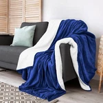 Utopia Bedding Sherpa Blanket Throw Size Navy, 50X60 Inches - 480GSM Thick .... Fixed Price $22.27.