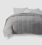 Madison Park Gray Coleman Reversible Heiq Down Alternative Blanket, 'full/queen'. Fixed Price $29.70.