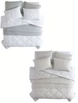 Jennifer Adams Reversible 6-PIECE Comforter Set, King 1796281 Mu Colors 110 X96. Fixed Price $249.95.