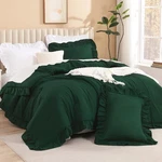 Litanika Dark Emerald Green Queen Comforter Set 3 Pieces Boho Vintage Solid Fore. Fixed Price $74.98.