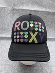 Roxy Hat Cap Snap Back Youth Girls One Size Black Beach Surf Hearts Polyester. Fixed Price $14.29.