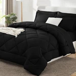 Cozylux Size Comforter Set Black - 7 Pieces Bed Bag King,. Fixed Price $98.05.
