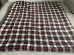 Vtg Tommy Hilfiger Plaid Flannel Queen Comforter. Fixed Price $110.00.