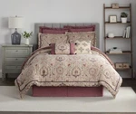 Waverly 6 Piece Comforter Queen Set Castleford Beige Vintage Reversible New. Fixed Price $170.00.