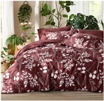Bedsure King Size Comforter - 7 Pieces Floral Burgundy Soft Bedding Sets. Fixed Price $50.00.