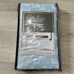 Fieldcrest Luxury Euro Pillow Sham Powder Blue Embroidered Floral Scallopcotton. Fixed Price $9.99.