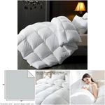 Queen Size White Feather Down Comforter All Season Ultra Soft Cotton Duvet. Fixed Price $136.99.