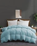 Unikome 360 Thread Count All Season Goose Down Feather Comforter, King - Blue. Fixed Price $75.45.
