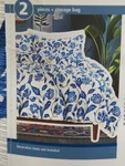 Mainstays White Floral Comforter Set With Sham Twin / Xl Bed Bag. Fixed Price $31.49.
