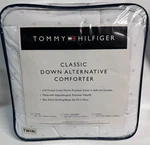 New Tommy Hilfiger Hf Logo Reversible Down Alternative Comforter Twin Size White. Fixed Price $74.95.
