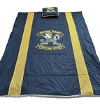 Notre Dame Fighting Irish Twin Comforter Pillow Ncaa Blue Locker Room 90S. Fixed Price $49.79.