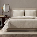 Jeremiah Brent Home 3PC Full/queen Channel Rice Stitch Gauze Quilt Set Beige. Fixed Price $35.99.