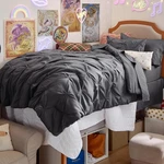 Comforter Set Twin Xl Dark Grey Down Alternative Bedding Bedsure Dorm Room. Fixed Price $89.99.