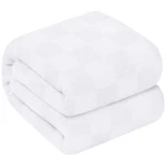 Oakias 100% Cotton Blanket Queen White - 350 Gsm 90 X Inches Soft Thermal .... Fixed Price $37.81.