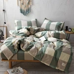 Haru Homie 3-PIECE 100% Washed Cotton Duvet Cover Simple Style Bedding Set Wi.... Fixed Price $98.39.