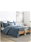 Kenneth Cole Comf Full/queen Size Soft Polyester Cotton Plaid Blue 3-PIECE. R13. Fixed Price $55.00.