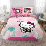 Hello Kitty Bag Full Size 5-PIECES Kids Comforter & Sheets Bedding Set. Fixed Price $73.99.