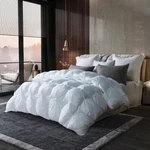 High Quality All Season Queen Size Grey Pinch Pleat Down Comforter 100%COTTON. Fixed Price $99.99.