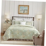 Laura Ashley Home - Quilt Set, Cotton Reversible Bedding With Matching King. Fixed Price $174.99.