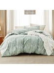 Bedsure Queen 3 Piece Floral Comforter Set Sage Green & 2 Pillow Shams. Fixed Price $25.00.