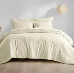 Clean Spaces 5 Pieces Twin Comforter Set Color Bone White. Fixed Price $55.00.