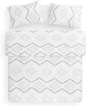 Wake Cloud - Boho Comforter King Set Grey Bohemian Zig Zag Geometric Diamond. Fixed Price $29.99.