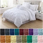 Chezmoi Collection Sydney 7-PIECE Pinch Pleat Microfiber Comforter Bedding Set. Fixed Price $76.99.