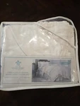 Simply Shabby Chic Twin Cream & White Linen Blend Crochet Trim Duvet Sham Set. Fixed Price $62.00.