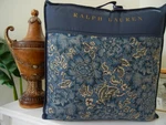 Ralph Lauren Keaton Indigo Blue Floral Bontanical Motif Queen Comforter $475. Fixed Price $289.99.