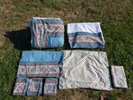 Vtg Martex Avignon Ii Teal Floral Paisley Queen Comforter Sham Pillowcases Skirt. Fixed Price $224.99.