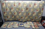 9PC Chaps Hudson Valley Queen Reversible Comforter Set Floral/plaid Sham Valence. Fixed Price $99.96.