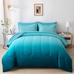 Anibedding 7 Pieces Teal King Comforter Set Lightweight Gradient Green B.... Fixed Price $142.12.
