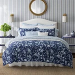 Laura Ashley Cotton Comforter Multi-piece Sets (branch Toile-porcelain Blue). Fixed Price $229.99.
