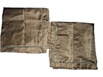 Candice Olson Charmed Life Brown Mink Green (2) Zippered Euro Pillow Shams 26". Fixed Price $28.80.