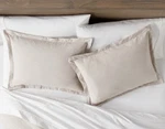 Threshold Cotton Linen Chambray Pillow Shams Beige Standard Size New No Tags. Fixed Price $16.99.