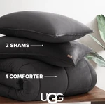 Ugg Leonora Full Queen Size Comforter Set 2 Pillow Shams Charcoal Gray. Fixed Price $119.99.