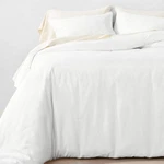 3PC Full/queen Lyocell Cotton Blend Duvet & Sham Set White Size Queen-casaluna. Fixed Price $87.20.