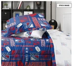 Foco New York Rangers Nhl Team Twin Bag Comforter Bedding 5 Piece Set. Fixed Price $35.00.