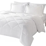 Cozylux Queen Bed In Bag 7-PIECES Comforter Set With Sheets White All Season. Fixed Price $76.79.