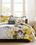 Mi Zone Allison 4-PC. Comforter Set, Full/queen, Yellow, Nwt. Fixed Price $64.23.