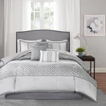 Bennett Gray Queen 7-PIECE Comforter Set. Fixed Price $152.40.