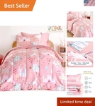 Dreamy Unicorn Castle Kids Bedding Set 7-PIECE Full/queen Comforter Collection. Fixed Price $98.99.