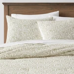 Threshold Comforter Set Cotton Traditional Oeko-tex Vine Print, Green, King. Fixed Price $37.39.