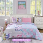 Full Size Comforter Set Girls, 6-PIECE Bed In Bag, Colorful 3D Design. Fixed Price $66.59.