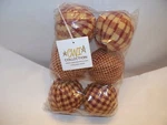 Cwi Gifts Bag Homespun Balls Made India Burgundy New Set Of 6. Fixed Price $8.00.