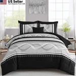 Anibedding Black Comforter Set SIZE,8 Pieces Boho King,. Fixed Price $105.69.