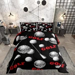 Golf Club Comforter Set Teens - Queen Size Bedding With 2 Pillowcases. Fixed Price $88.99.